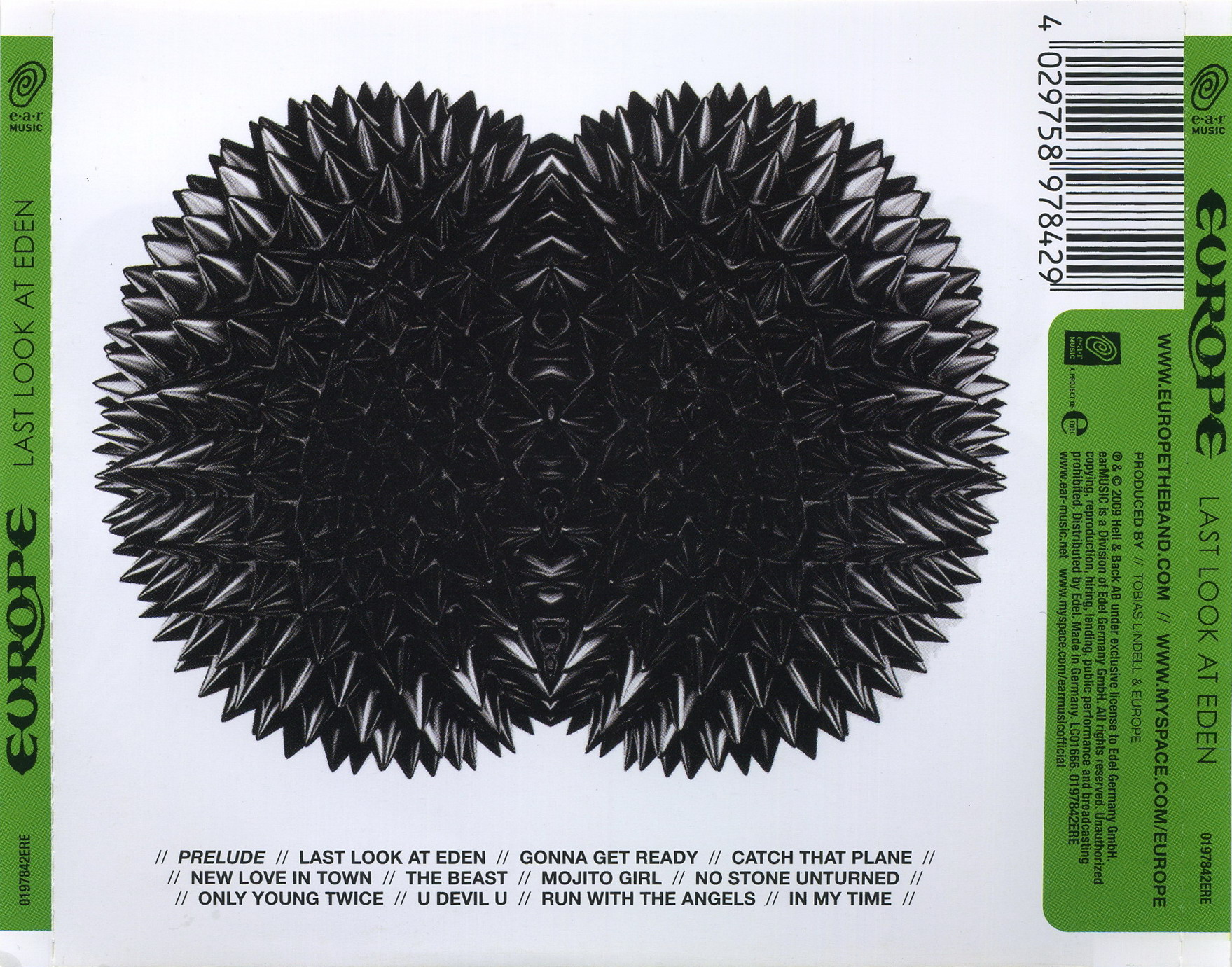 Europe  Last Look At Eden : Back